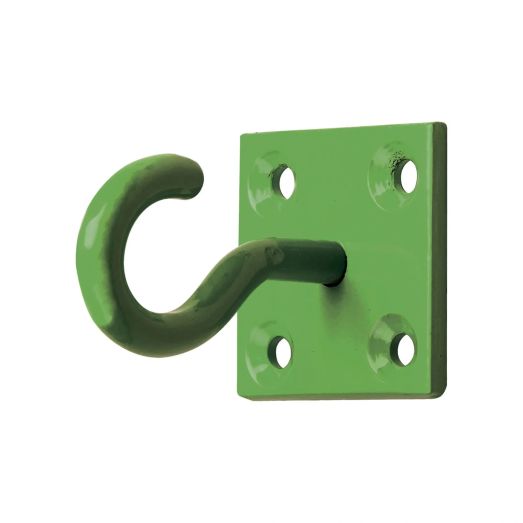 Perry Equestrian Chain Hook on Plate - Green