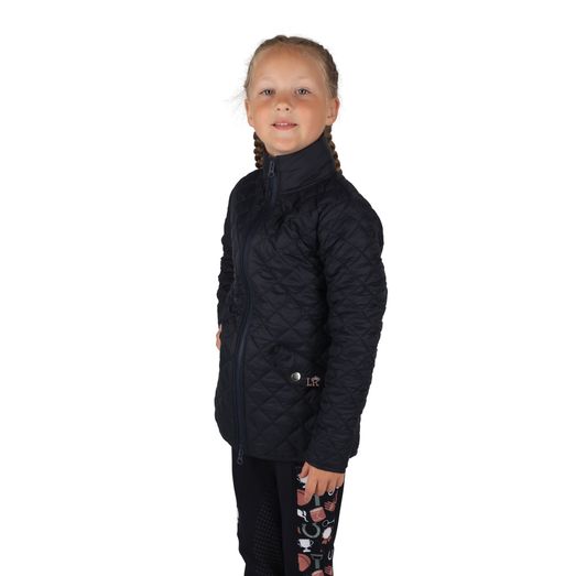 Pony Passion Quilted Jacket by Little Rider - Navy