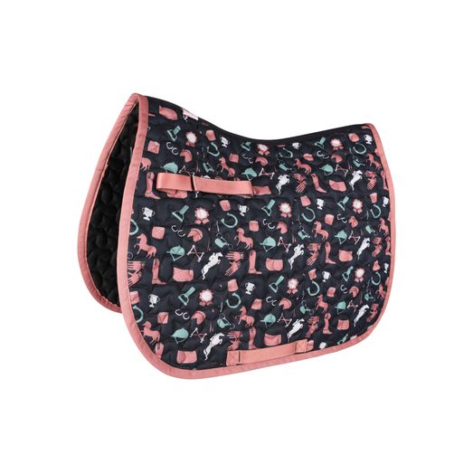 Pony Passion Saddle Pad by Little Rider - Blush/Navy