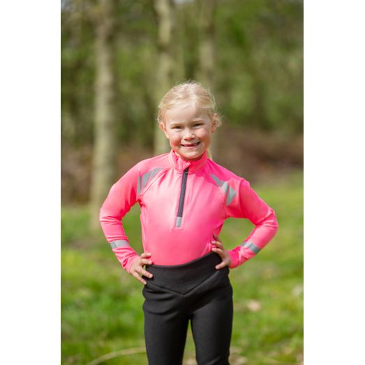 Reflector Children's Base Layer by Hy Equestrian - Pink