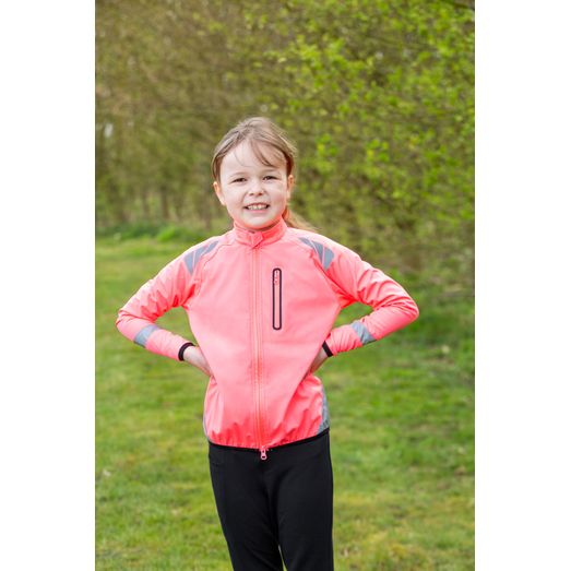Reflector Children's Jacket by Hy Equestrian - Pink