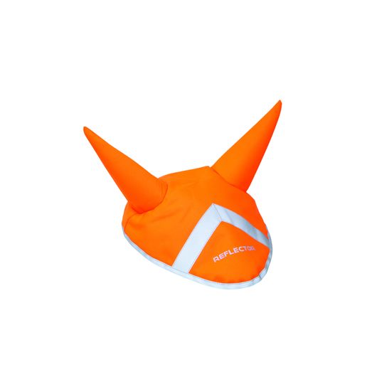 Reflector Ear Bonnet by Hy Equestrian - Orange