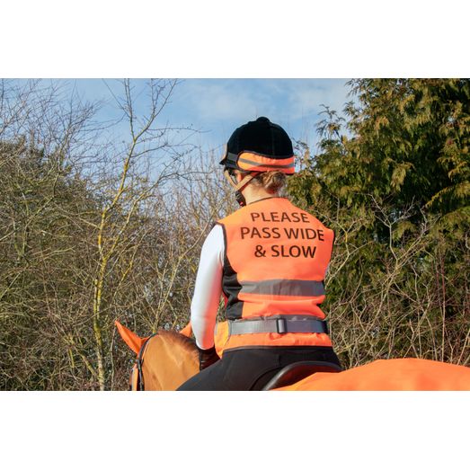 Reflector Hat Band by Hy Equestrian - Orange/Black