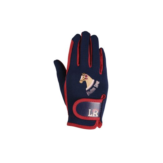 Riding Star Collection Riding Gloves by Little Rider - Navy/Burgundy