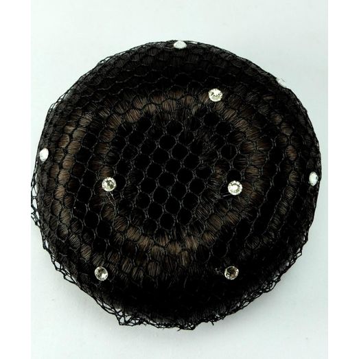 ShowQuest Bun Net with Crystals - Black