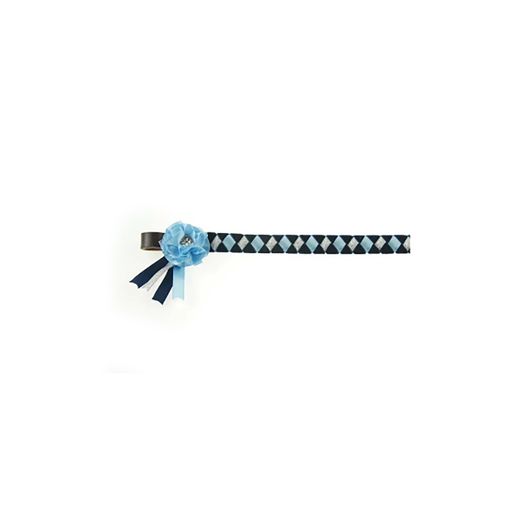 ShowQuest Skipton Brow Band - Navy/Pale Blue/Silver