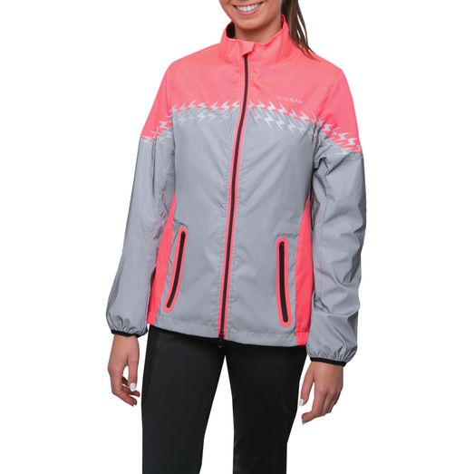 Silva Flash Lightweight Duo Reflective Jacket by Hy Equestrian - Pink/Reflective Silver