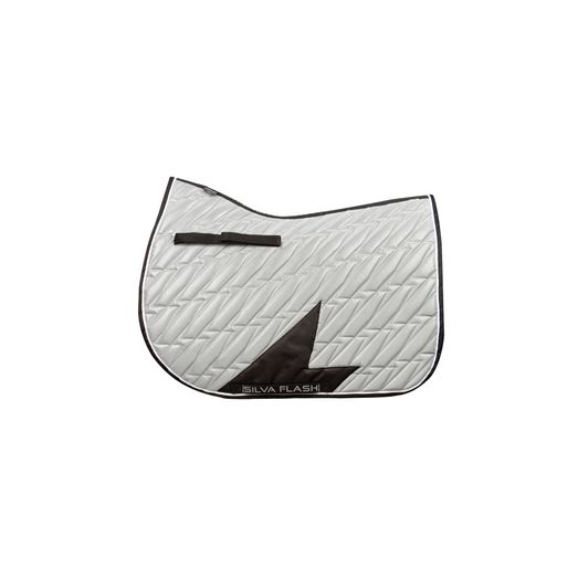Silva Flash Reflective Saddle Pad by Hy Equestrian - Black/Reflective Silver