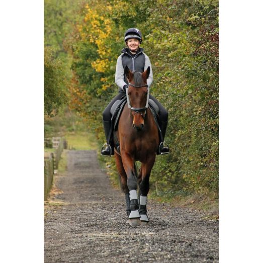 Silva Flash Waterproof Padded Jacket by Hy Equestrian - Black/Reflective Silver