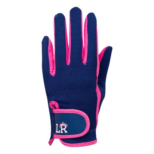 Stacy Children's Riding Gloves by Little Rider - Navy/Pink