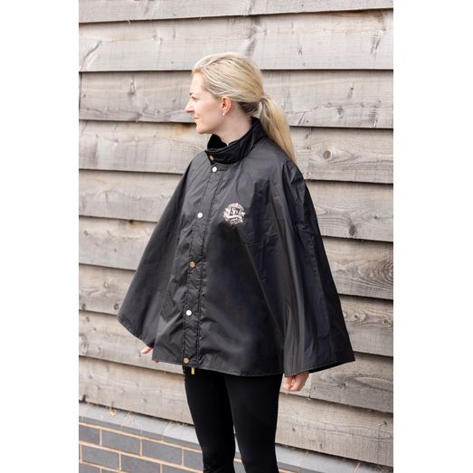 Supreme Products Active Show Rider Rain Cape - Black/Gold