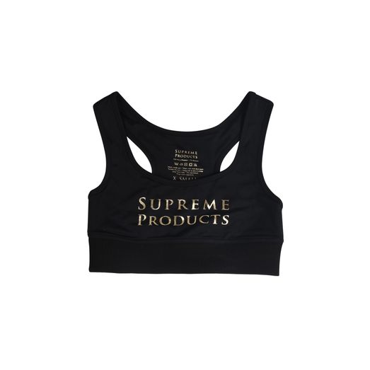 Supreme Products Active Show Rider Sports Bra - Black/Gold
