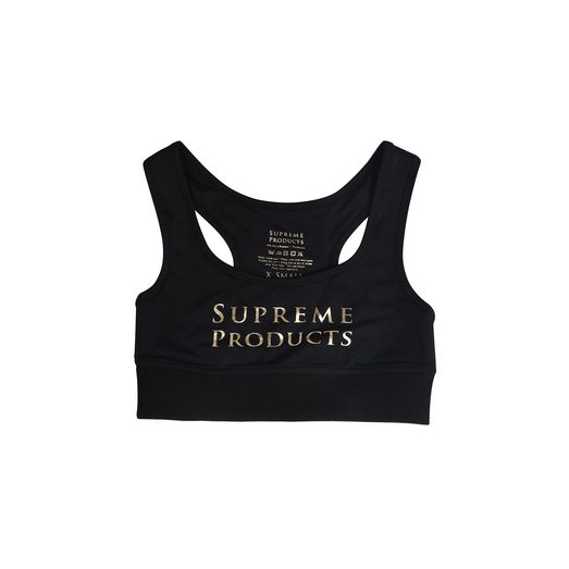 Supreme Products Active Show Rider Sports Bra - Black/Gold
