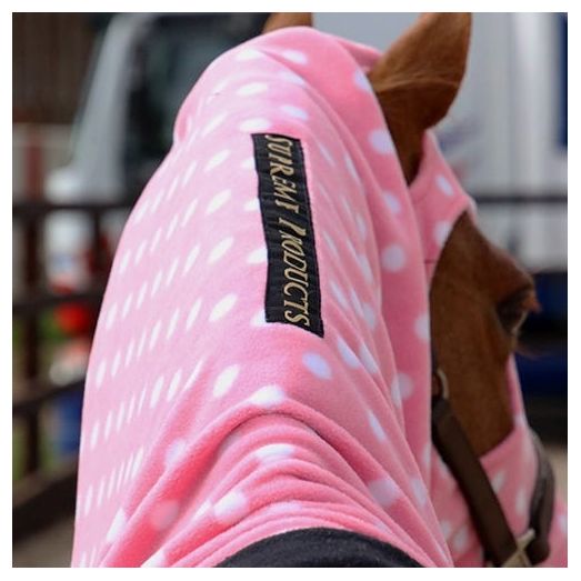 Supreme Products Dotty Fleece Hood - Pretty Pink