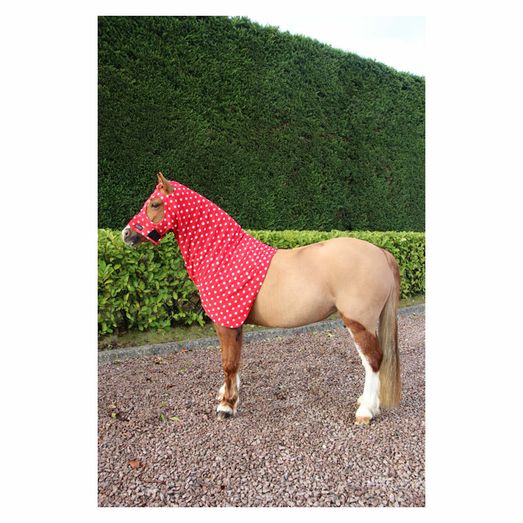 Supreme Products Dotty Fleece Hood - Rosette Red