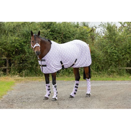 Supreme Products Dotty Fleece Rug - Lavish Lilac