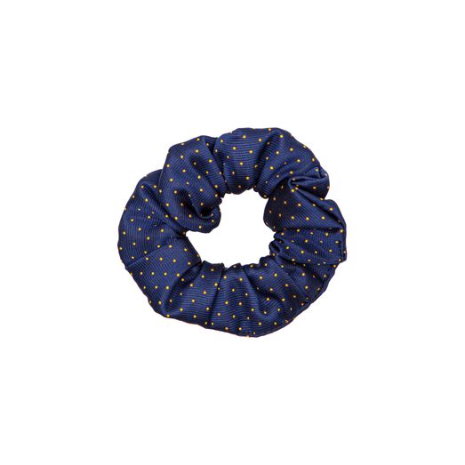 Supreme Products Show Scrunchie - Navy/Gold Spot