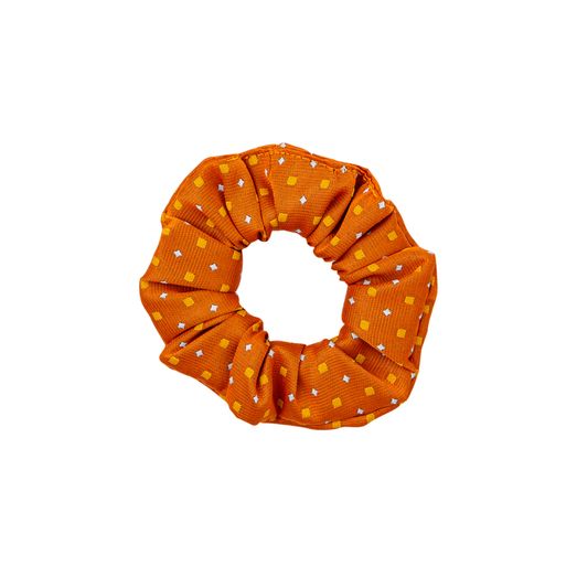 Supreme Products Show Scrunchie - Orange/Gold Diamonds