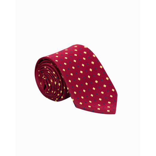 Supreme Products Show Tie - Burgundy/Gold Diamonds