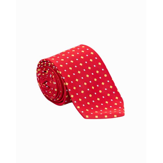 Supreme Products Show Tie - Red/Gold Diamonds
