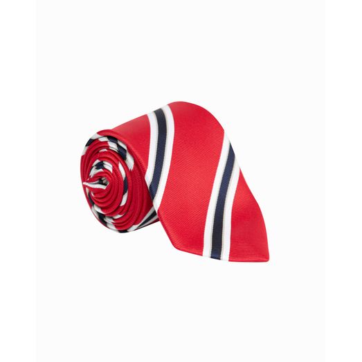 Supreme Products Show Tie - Red/Navy Stripe