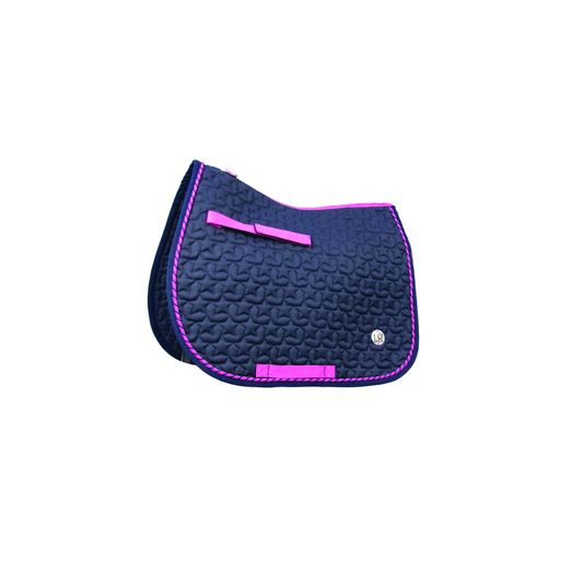 Suzie Saddle Pad by Little Rider - Navy/Pink
