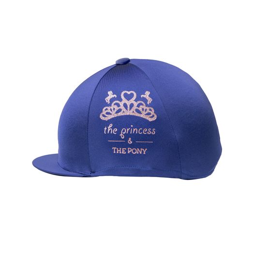 The Princess and the Pony Hat Cover by Little Rider - Navy/Peach