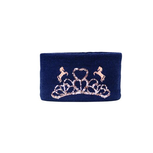 The Princess and the Pony Headband/Snood by Little Rider - Navy/Peach