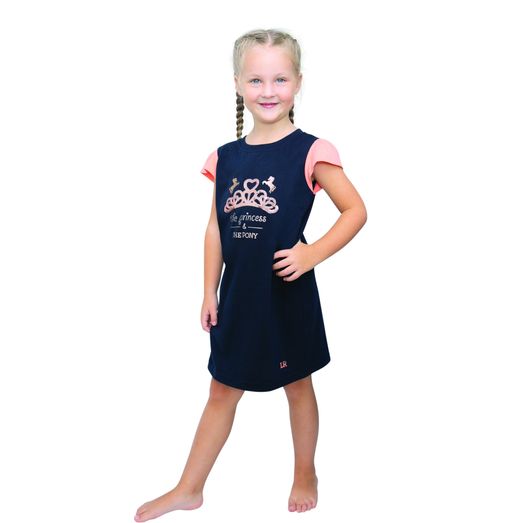 The Princess and the Pony Nighty by Little Rider - Navy/Peach