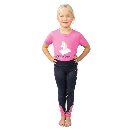 Unicorn Magic Riding Tights by Little Rider - Navy/Pink