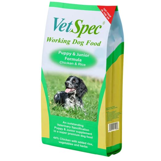 VetSpec Working Dog Puppy &amp; Junior Formula - Chicken &amp; Rice
