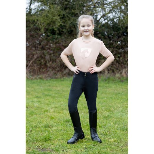 Hy Equestrian Elevate Mizs Style Denim Breeches Black