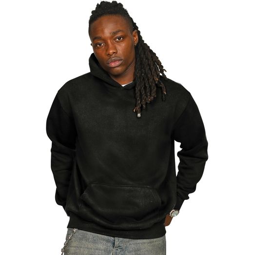 Casual Classics Premium Combed 330 Acid Wash Oversize Hood - Acid Black