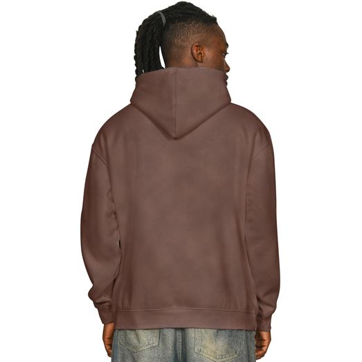 Casual Classics Premium Combed 330 Acid Wash Oversize Hood - Acid Chocolate
