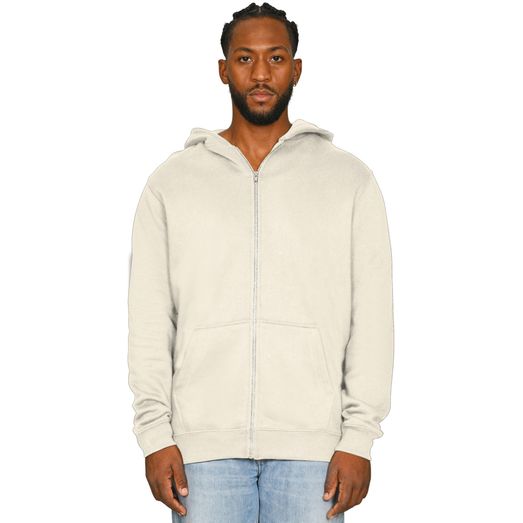 Casual Classics Ringspun Blended 280 Core Zip Hood - Ecru