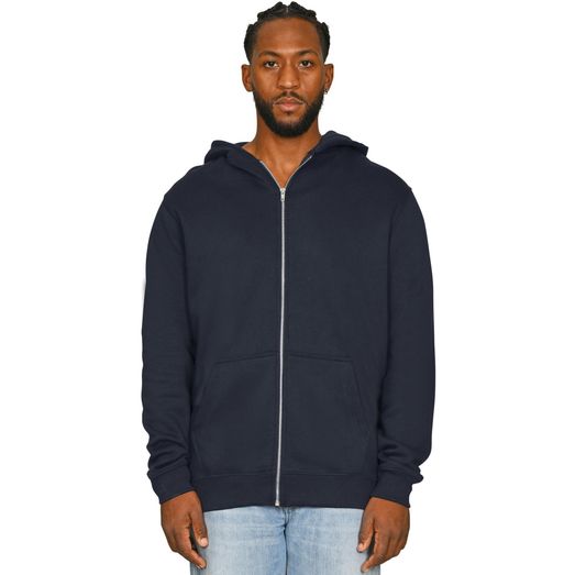 Casual Classics Ringspun Blended 280 Core Zip Hood - Navy Blue