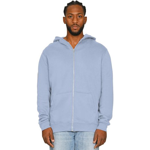 Casual Classics Ringspun Blended 280 Core Zip Hood - Pastel Blue