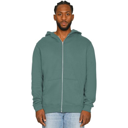Casual Classics Ringspun Blended 280 Core Zip Hood - Pine Green