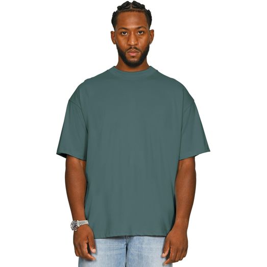 Casual Classics Ringspun Combed 220 Oversize Extended Neck T-Shirt - Pine Green