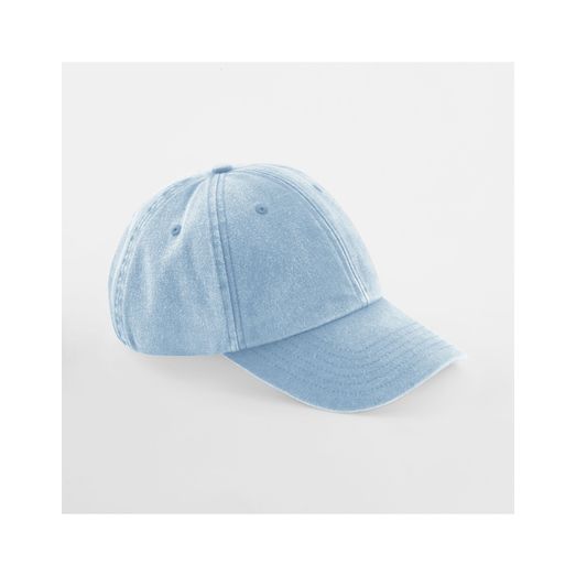 Beechfield Junior Low Profile Vintage Cap Vintage Light Blue