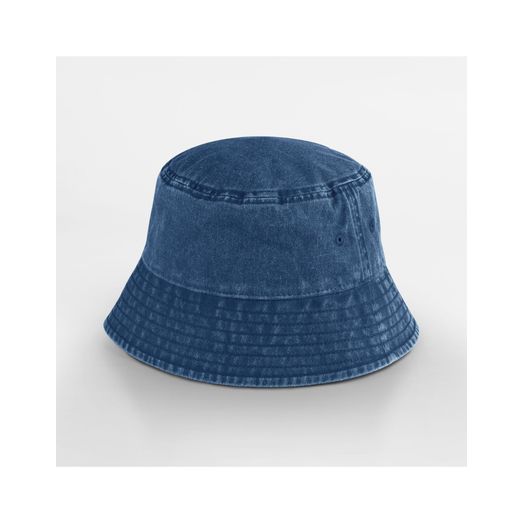 Beechfield Junior Vintage Bucket Hat Vintage Denim
