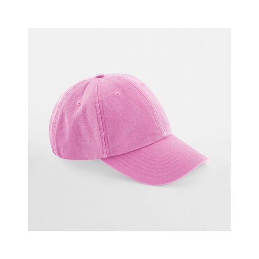 Beechfield Low Profile Vintage Cap_x000D_ Vintage True Pink