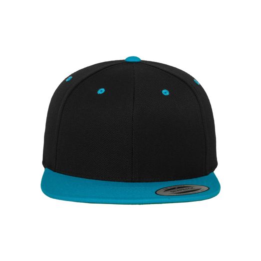 Flexfit Two Tone Classic Snapback Cap Black/Teal