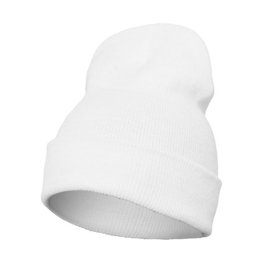 Flexfit YP Cuffed Knit Beanie White