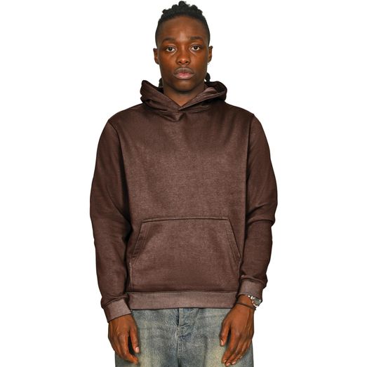 Casual Classics Premium Combed 330 Acid Wash Core Hood - Acid Chocolate