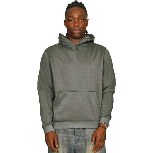 Casual Classics Premium Combed 330 Acid Wash Core Hood - Faded Khaki Olive