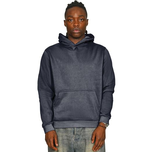 Casual Classics Premium Combed 330 Acid Wash Core Hood - Faded Navy
