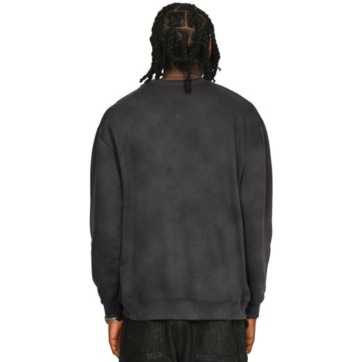 Casual Classics Premium Combed 330 Acid Wash Oversized Sweatshirt - Acid Charcoal