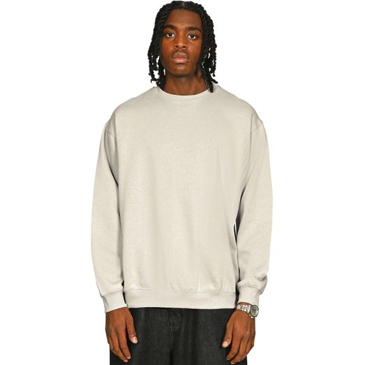 Casual Classics Premium Combed 330 Acid Wash Oversized Sweatshirt - Faded Ecru