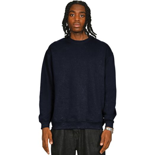 Casual Classics Premium Combed 330 Acid Wash Oversized Sweatshirt - Faded Navy